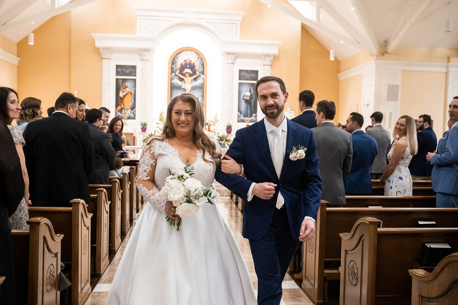 Bride and groom Catholic ceremony