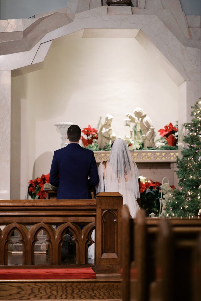 Winter Immaculate Conception Church Wedding